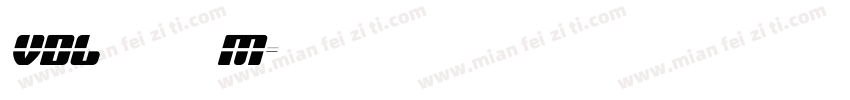 VDL メガ丸 M字体转换